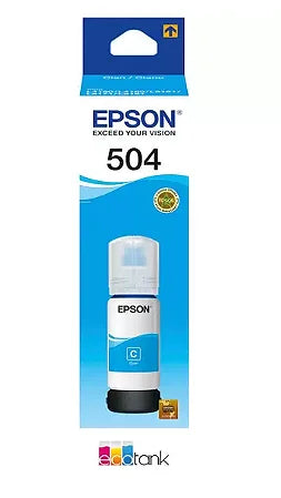 TINTA EPSON 504 COLOR AZUL